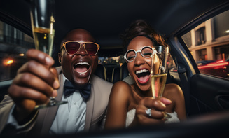 Chauffeur service for anniversary dinner in Broomfield, CO